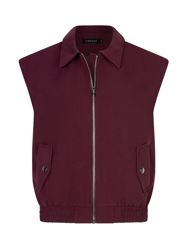 Ydence - Gilet Danielle Burgundy
