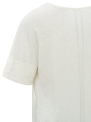 YAYA - Trui Sweater V-Neck Off White Melange