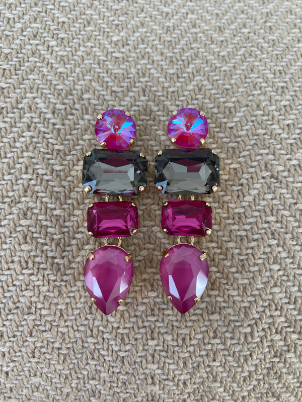 Paviè - Oorbellen Celia Fucsia