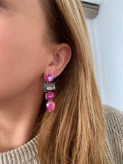 Paviè - Oorbellen Celia Fucsia