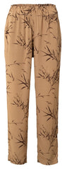 YAYA - Broek Pull On With Elastic Cartouche Brown Dessin