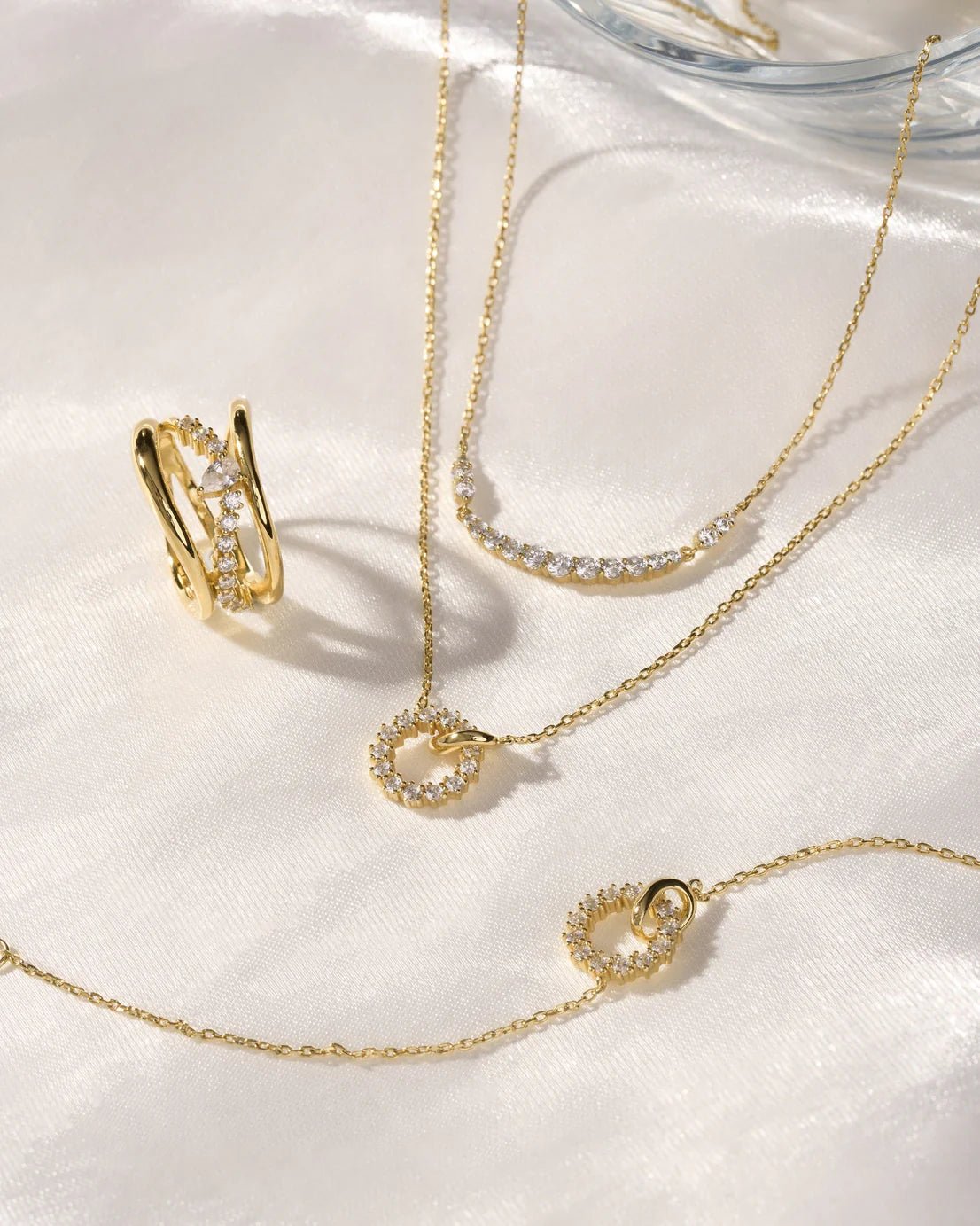 Ania Haie - Armband Gold Interlinked Circles Pavé - Luxedy