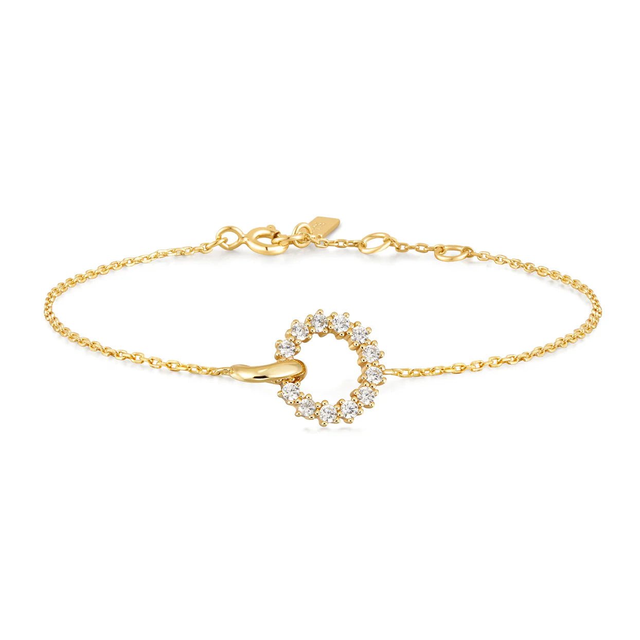 Ania Haie - Armband Gold Interlinked Circles Pavé - Luxedy