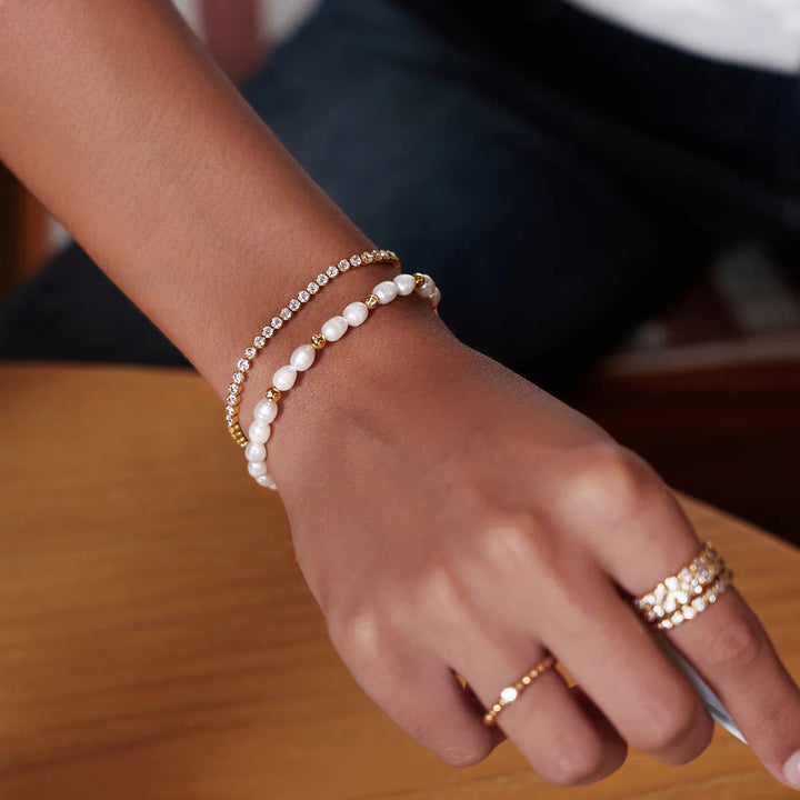 Ania Haie - Armband Gold Row Bezel - Luxedy