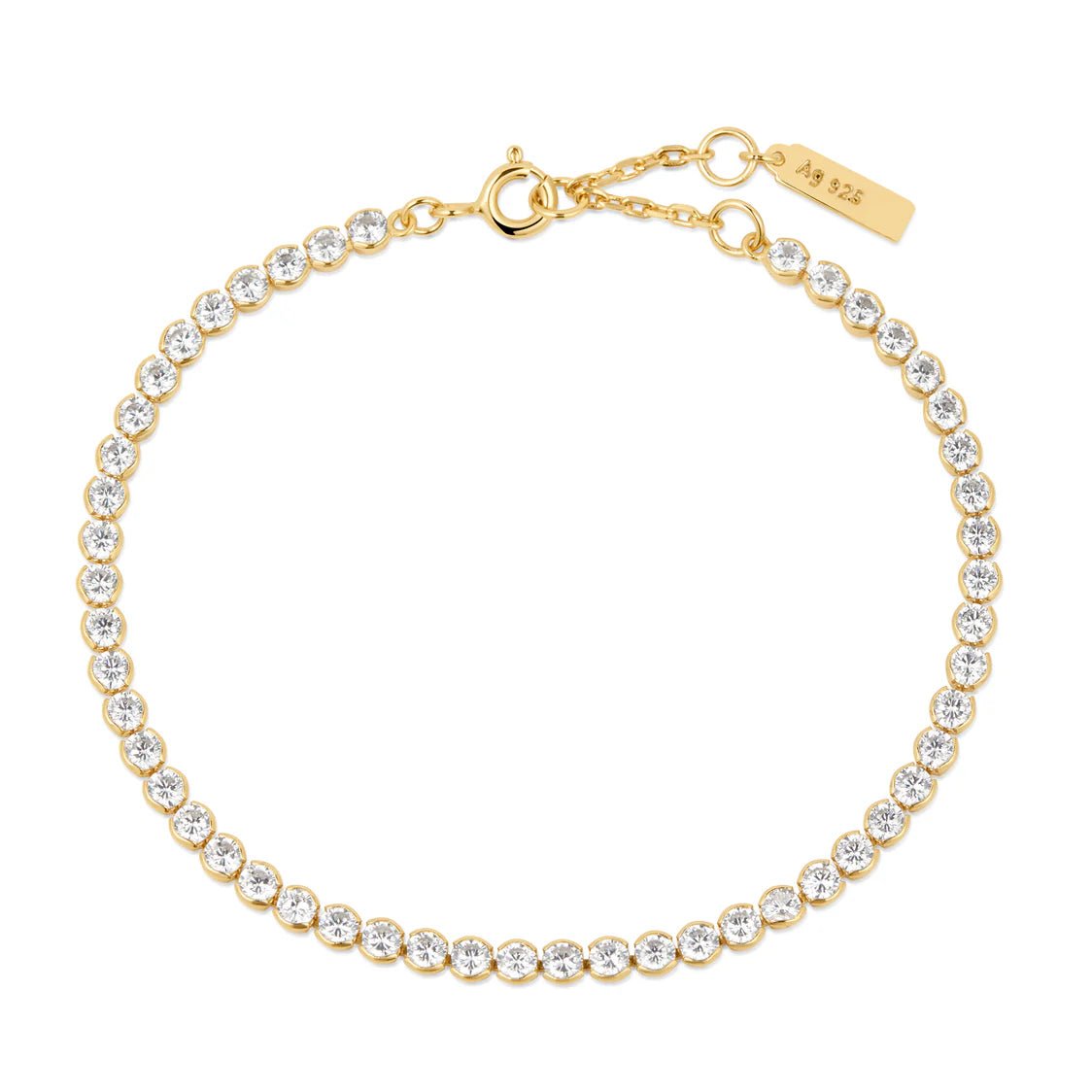 Ania Haie - Armband Gold Row Bezel - Luxedy