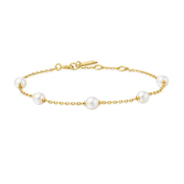 Ania Haie - Armband Gold Shell Pearl Station - Luxedy