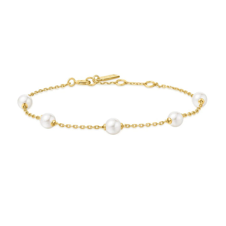 Ania Haie - Armband Gold Shell Pearl Station - Luxedy