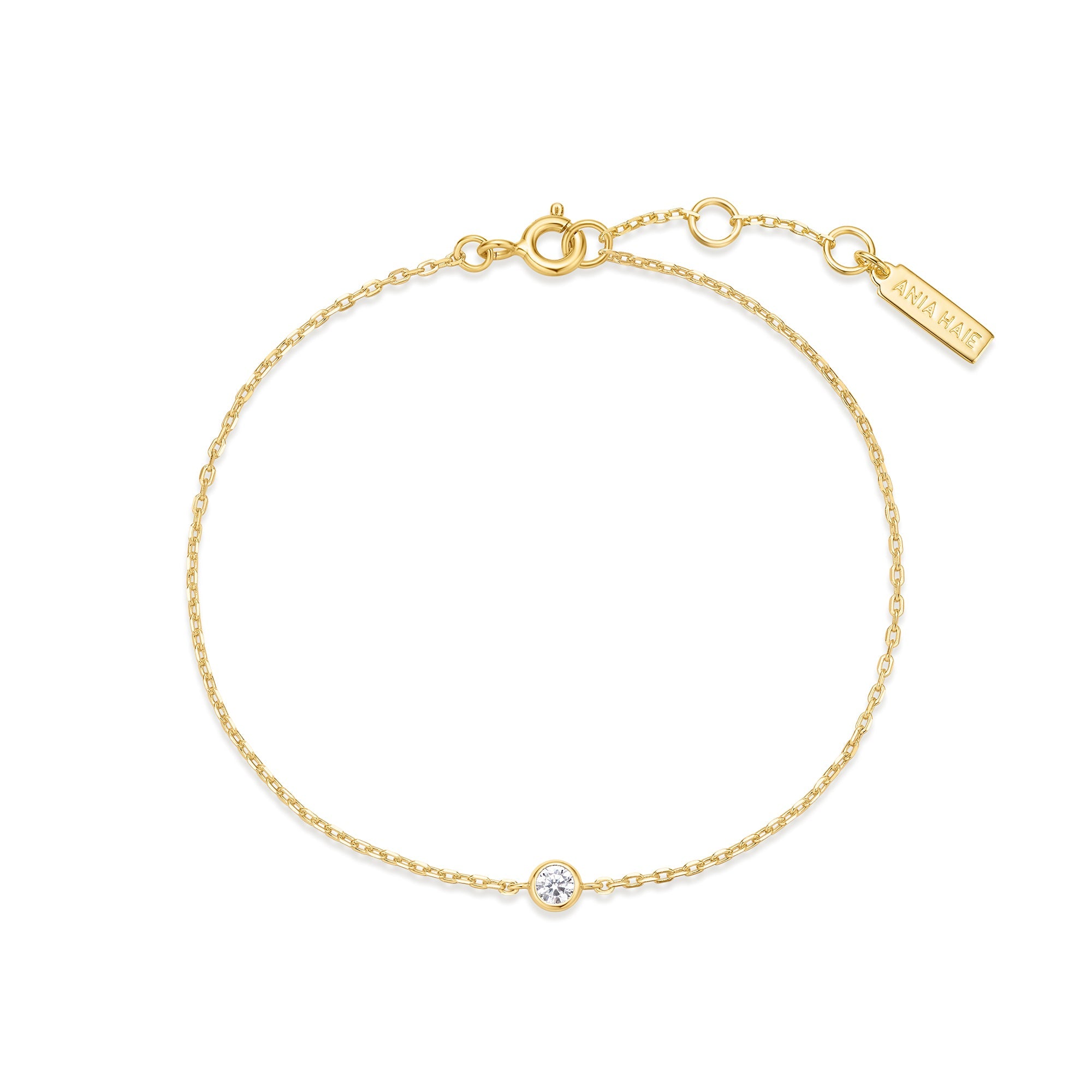 Ania Haie - Armband Gold Sparkle Single Bezel - Luxedy