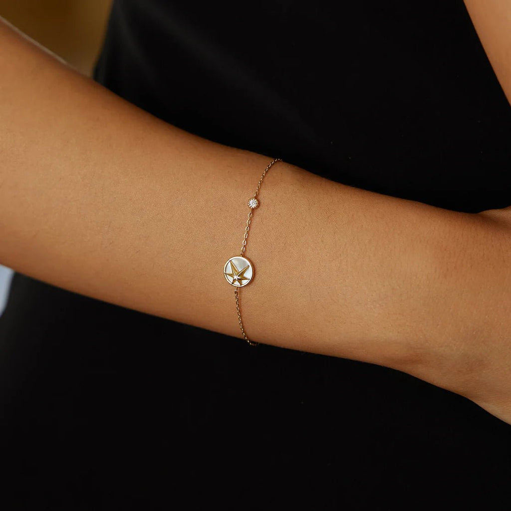 Ania Haie - Armband Gold Starry Mother Of Pearl - Luxedy