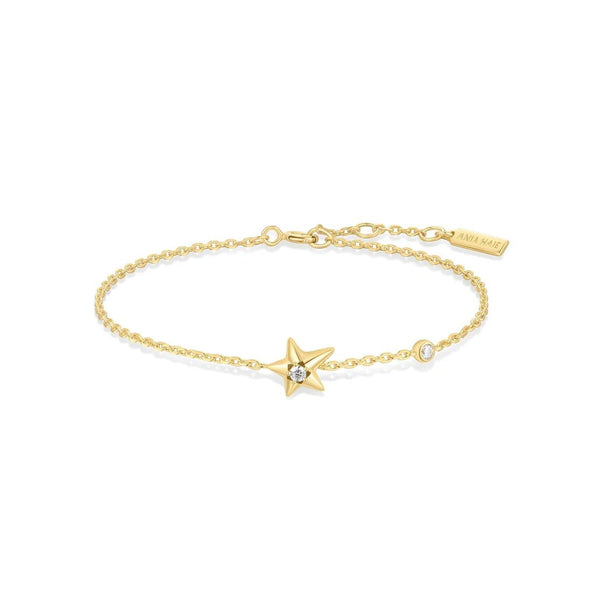 Ania Haie - Armband Melodic Poet Gold Sparkling Star Bracelet Shiny Gold - Luxedy