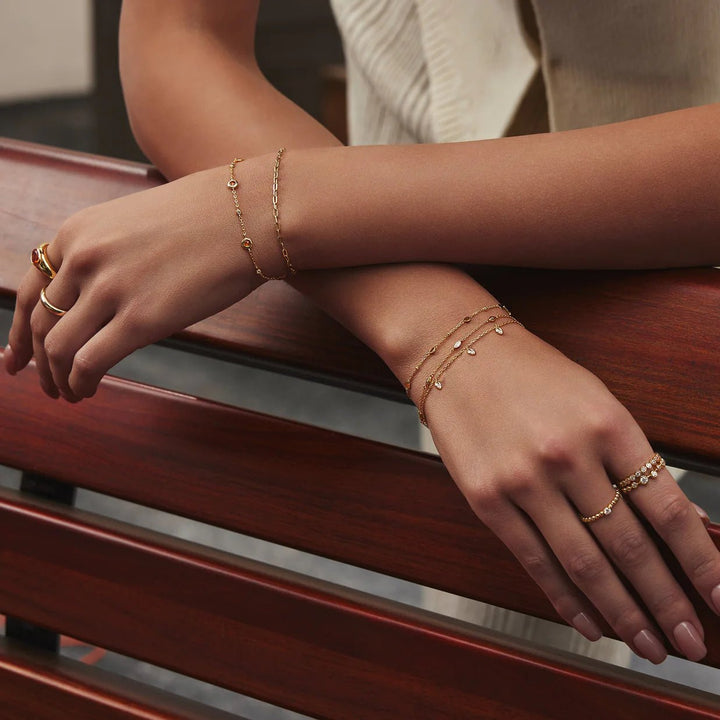 Ania Haie - Armband Multi Rhombus Station Bracelet Gold - Luxedy