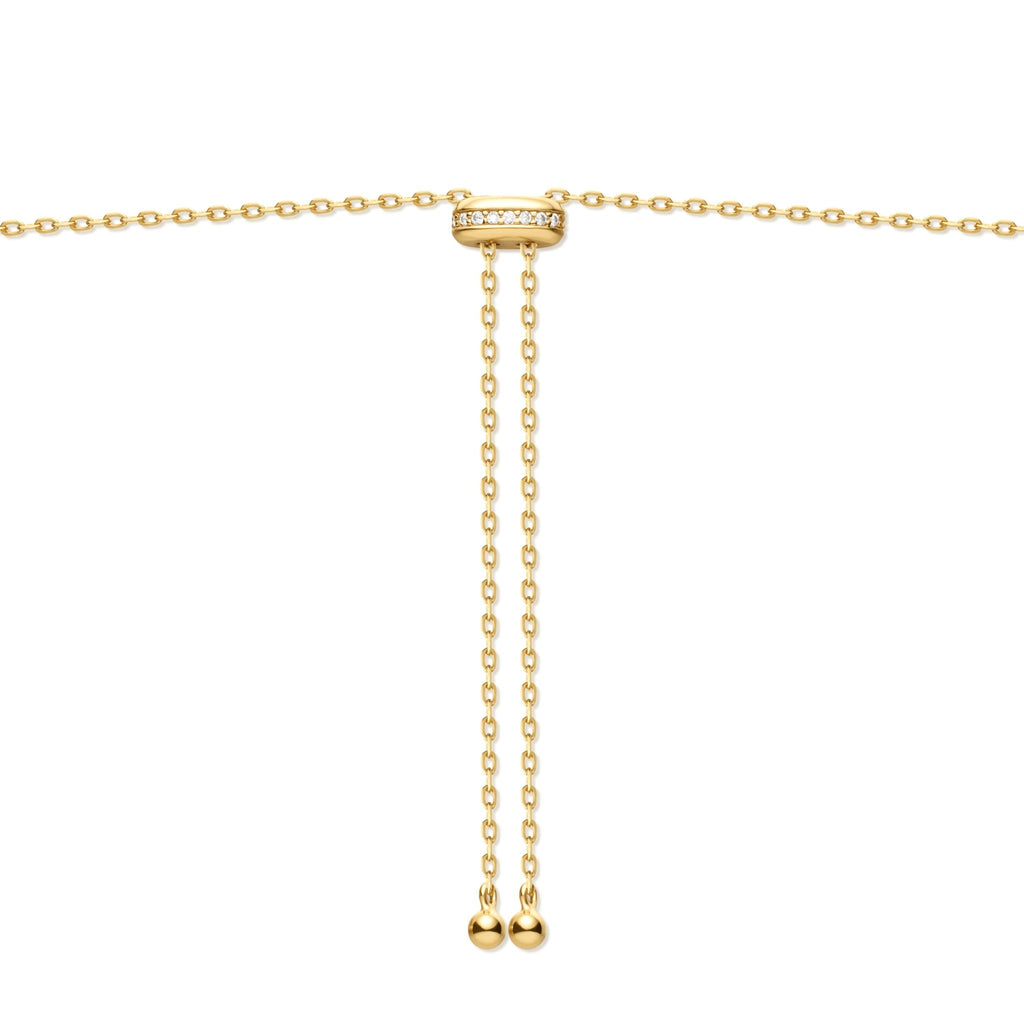 Ania Haie - Ketting Gold Bezel Long - Luxedy