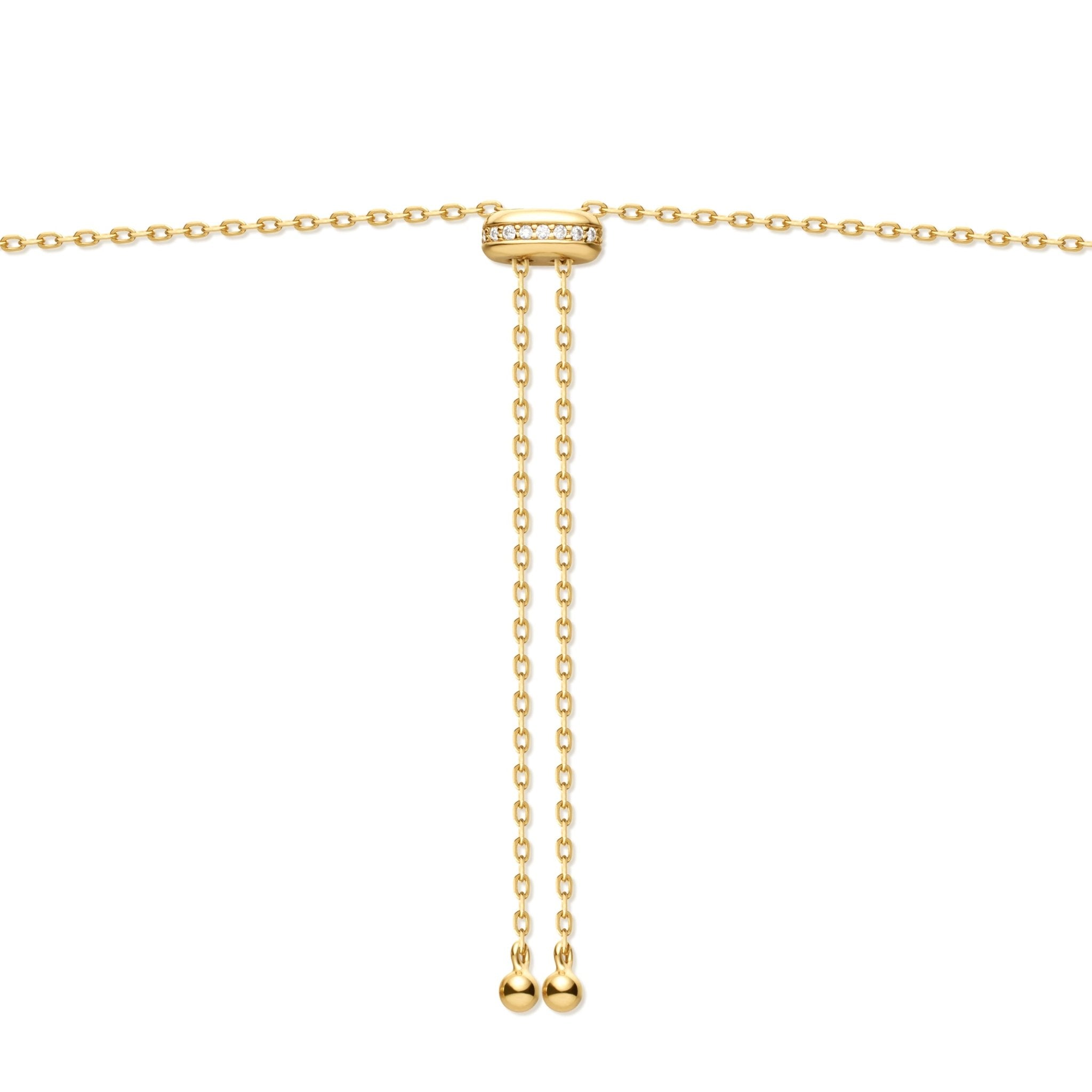 Ania Haie - Ketting Gold Bezel Long - Luxedy
