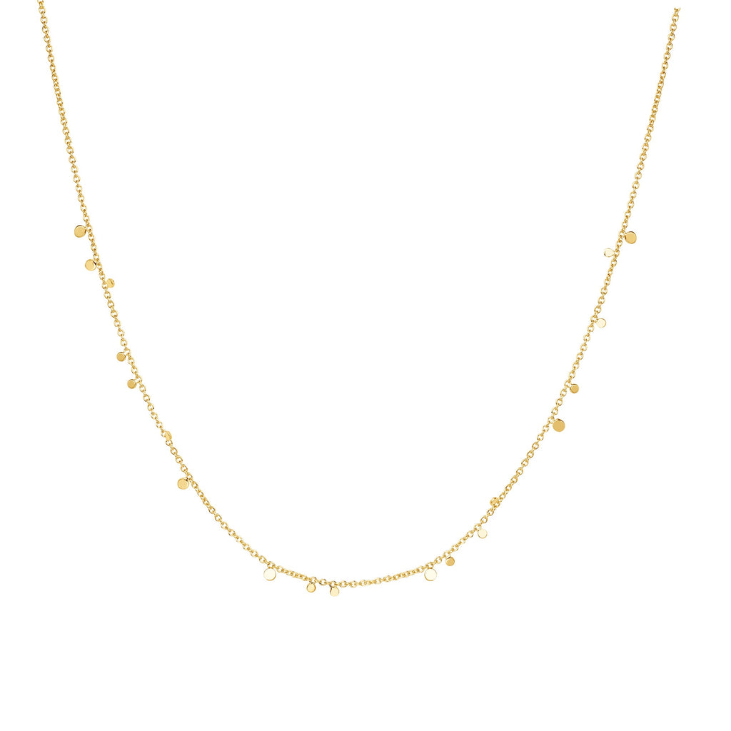 Ania Haie - Ketting Gold Disc Drop Stacking - Luxedy