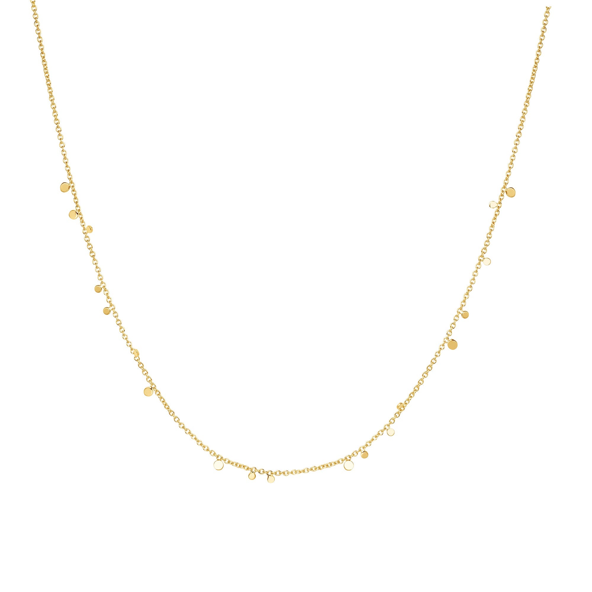 Ania Haie - Ketting Gold Disc Drop Stacking - Luxedy