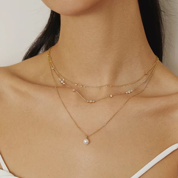 Ania Haie - Ketting Gold Disc Drop Stacking - Luxedy
