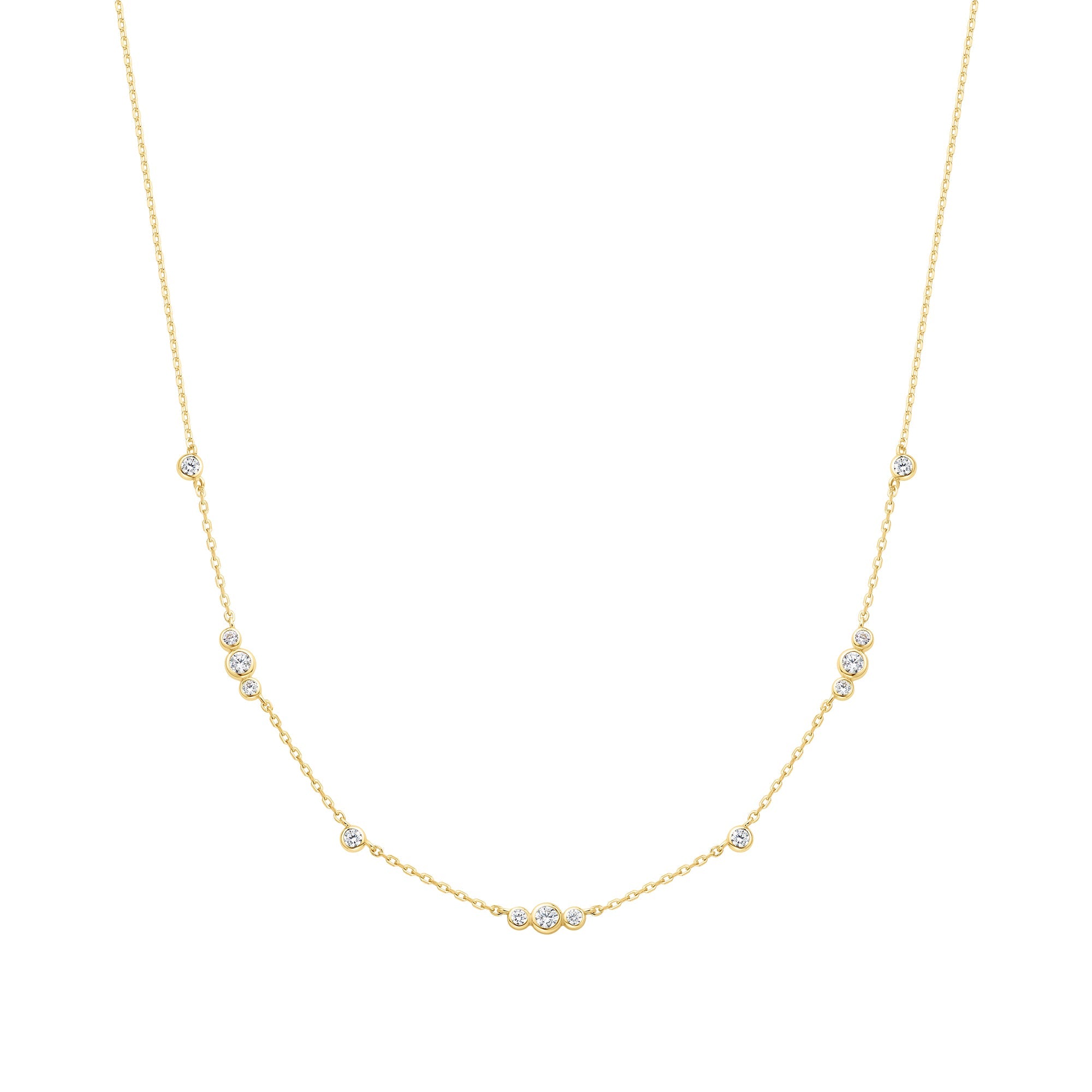 Ania Haie - Ketting Gold Sparkling Bezel - Luxedy