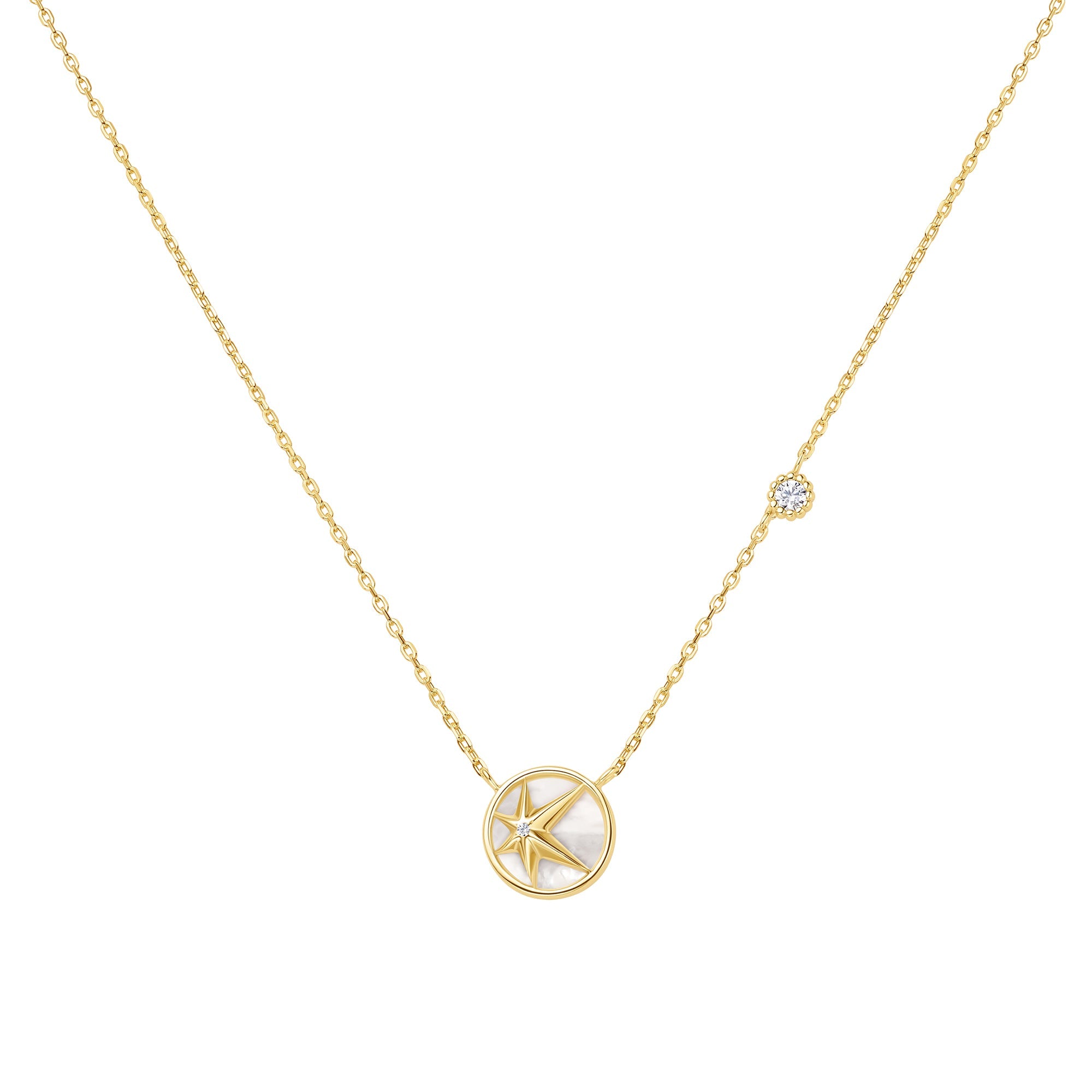 Ania Haie - Ketting Gold Starry Mother Of Pearl - Luxedy