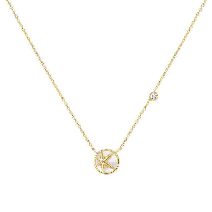 Ania Haie - Ketting Gold Starry Mother Of Pearl - Luxedy