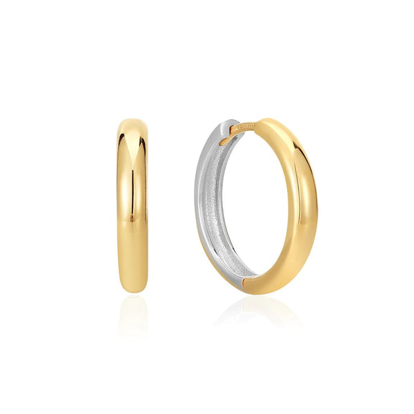 Ania Haie - Oorbel (per stuk) Gold & Silver Two Tone - Luxedy