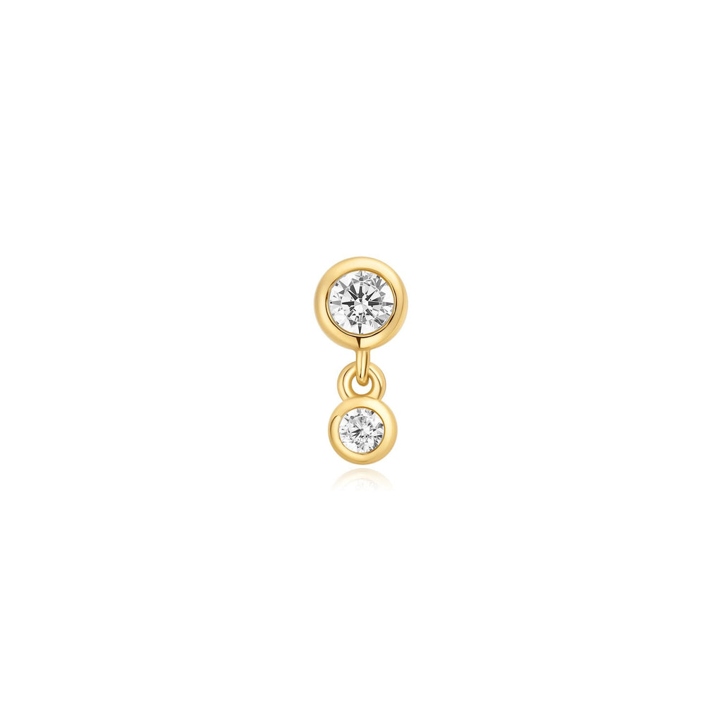 Ania Haie - Oorbel piercing (per stuk) Bezel Dangle Barbell - Luxedy