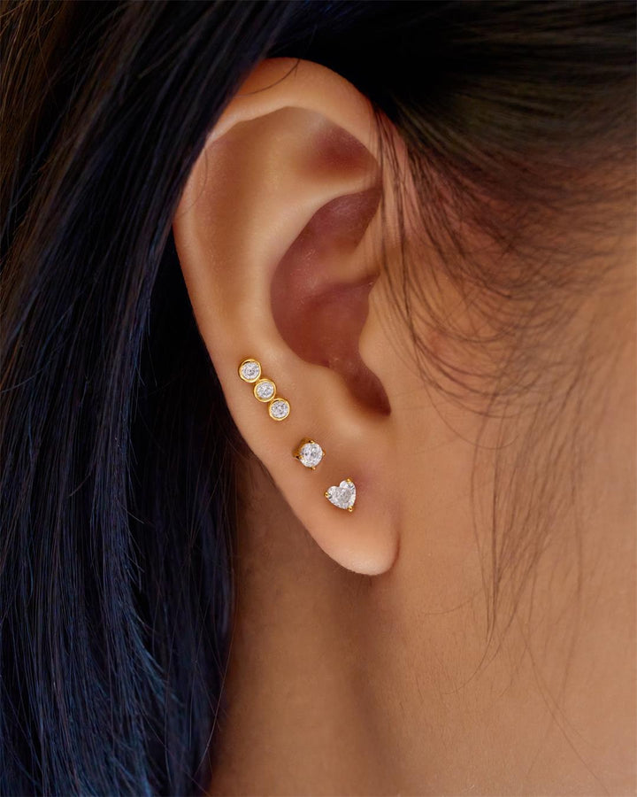 Ania Haie - Oorbel piercing (per stuk) Heart Barbell - Luxedy