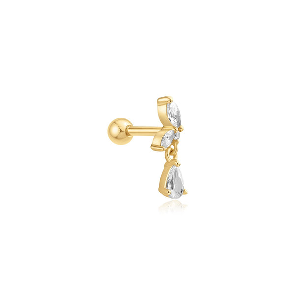 Ania Haie - Oorbel piercing (per stuk) Marquise Dangle Barbell - Luxedy