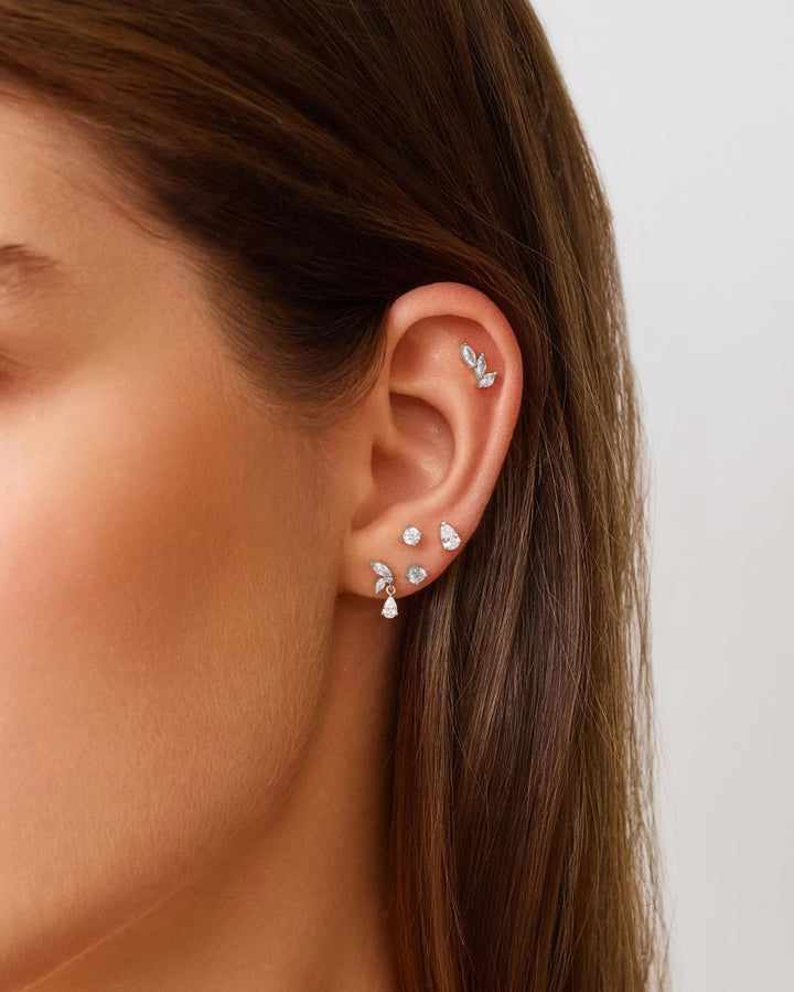 Ania Haie - Oorbel piercing (per stuk) Marquise Dangle Barbell - Luxedy