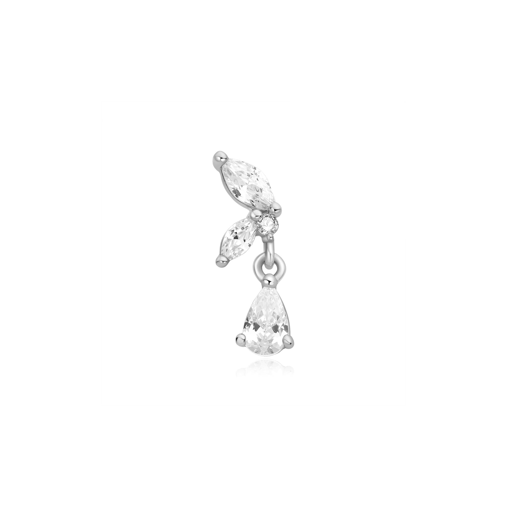 Ania Haie - Oorbel piercing (per stuk) Marquise Dangle Barbell - Luxedy