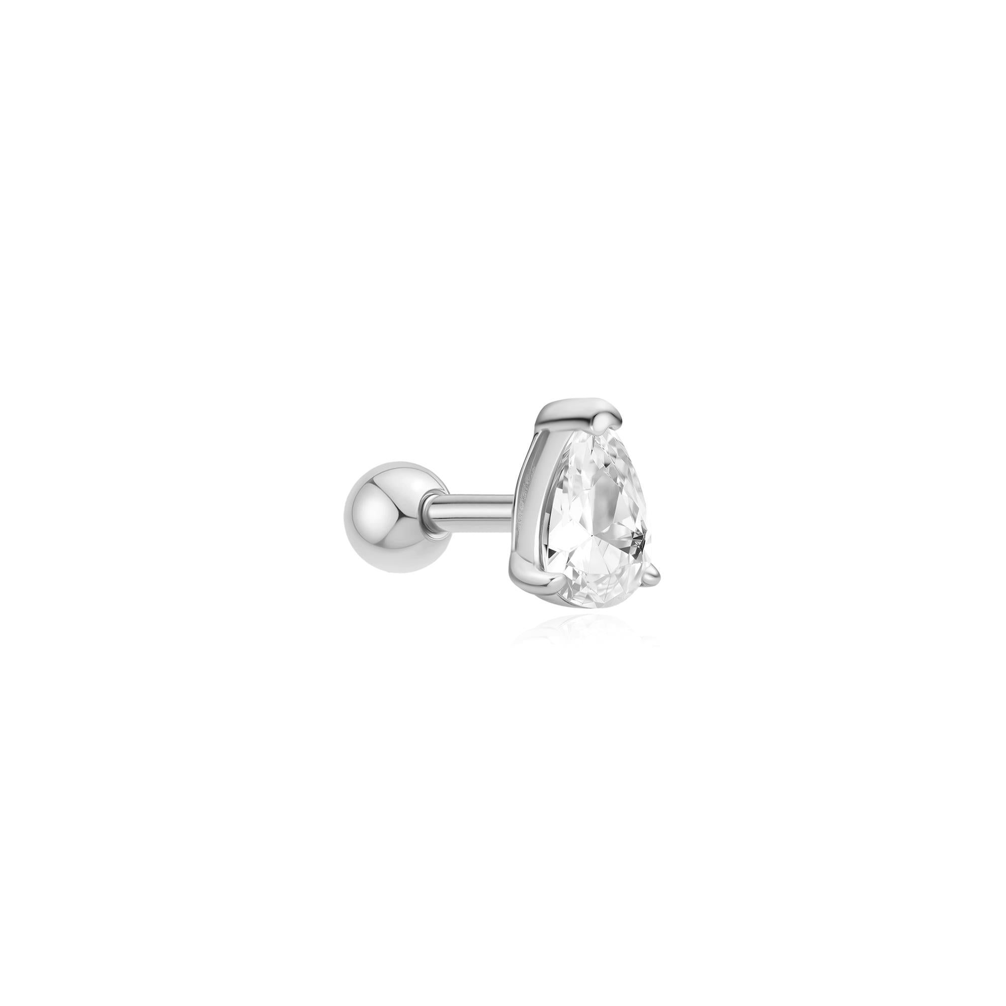 Ania Haie - Oorbel piercing (per stuk) Pear Barbell - Luxedy