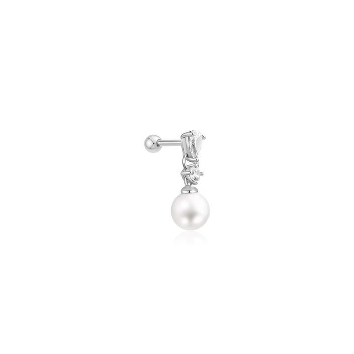 Ania Haie - Oorbel piercing (per stuk) Shell Pearl Dangling Barbell - Luxedy