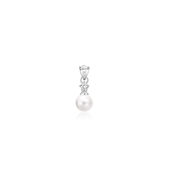 Ania Haie - Oorbel piercing (per stuk) Shell Pearl Dangling Barbell - Luxedy