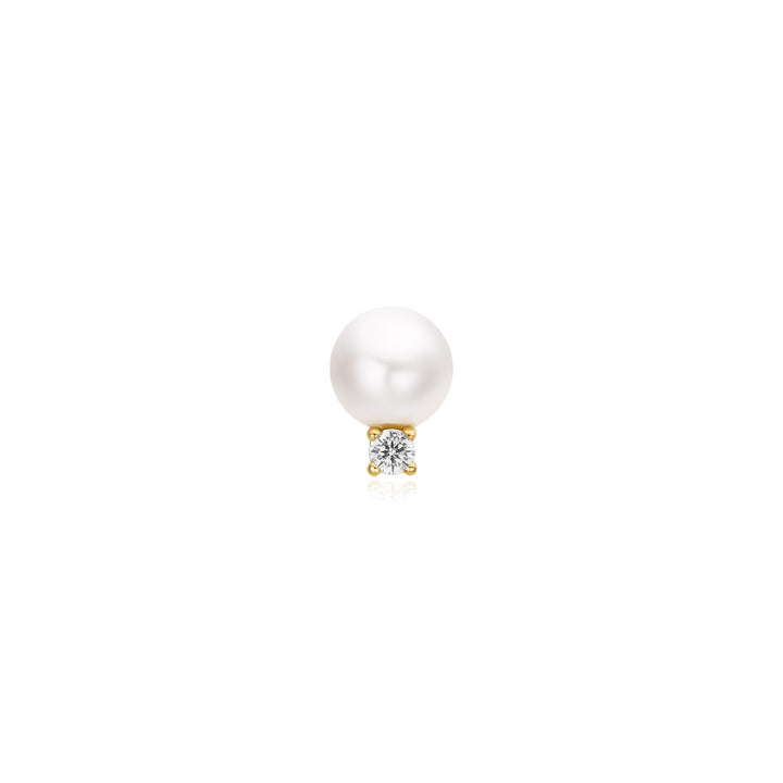 Ania Haie - Oorbel piercing (per stuk) Shell Pearl With Sprankling Accent Barbell - Luxedy