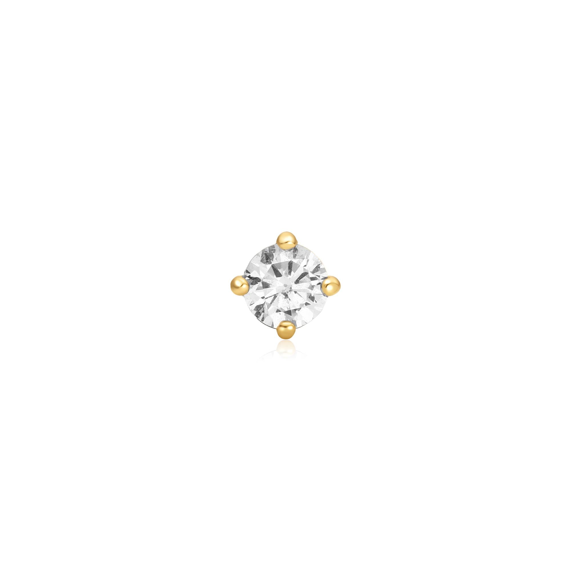 Ania Haie - Oorbel piercing (per stuk) Sparkle Round Barbell - Luxedy