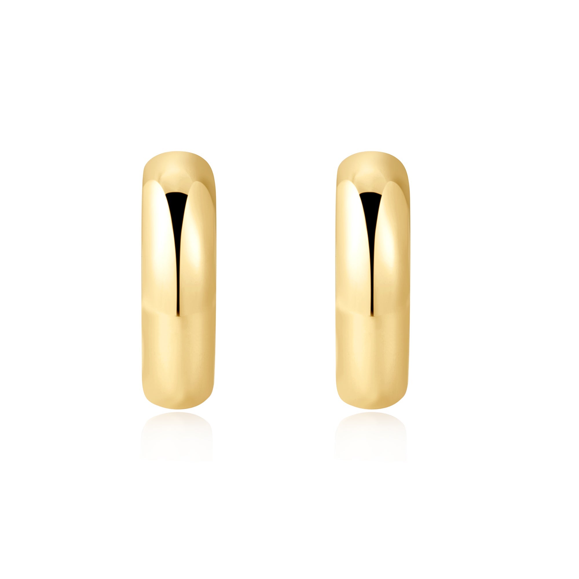 Ania Haie - Oorbellen Gold Dome Band Huggies - Luxedy