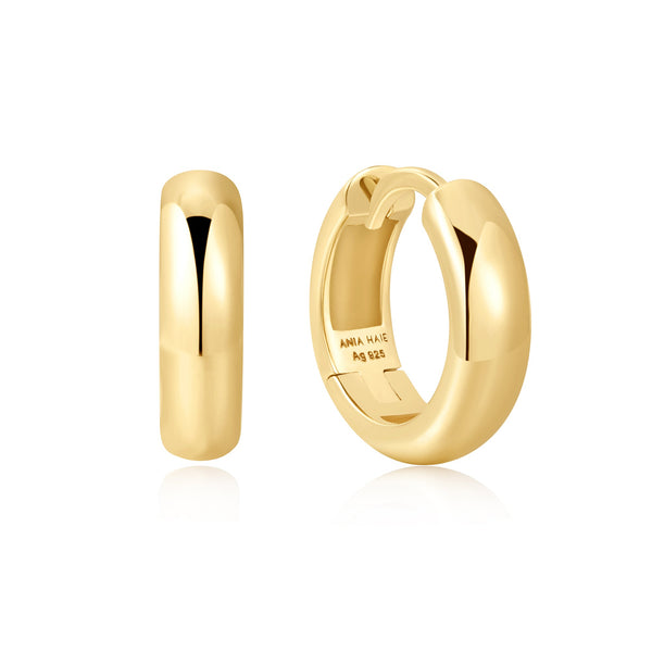 Ania Haie - Oorbellen Gold Dome Band Huggies - Luxedy