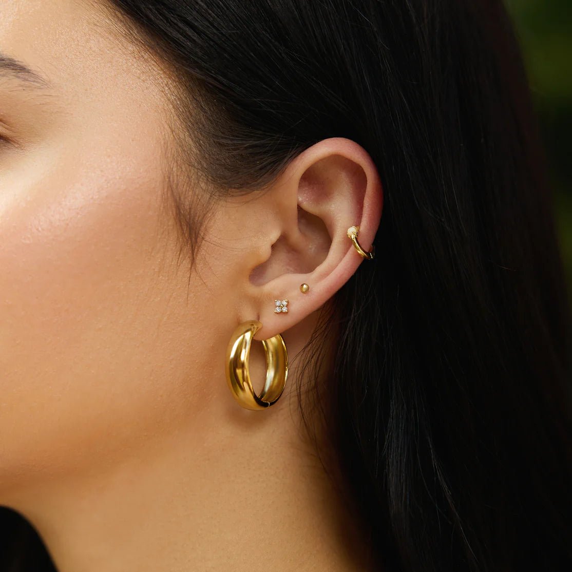 Ania Haie - Oorbellen Gold Four - Petal Studs - Luxedy