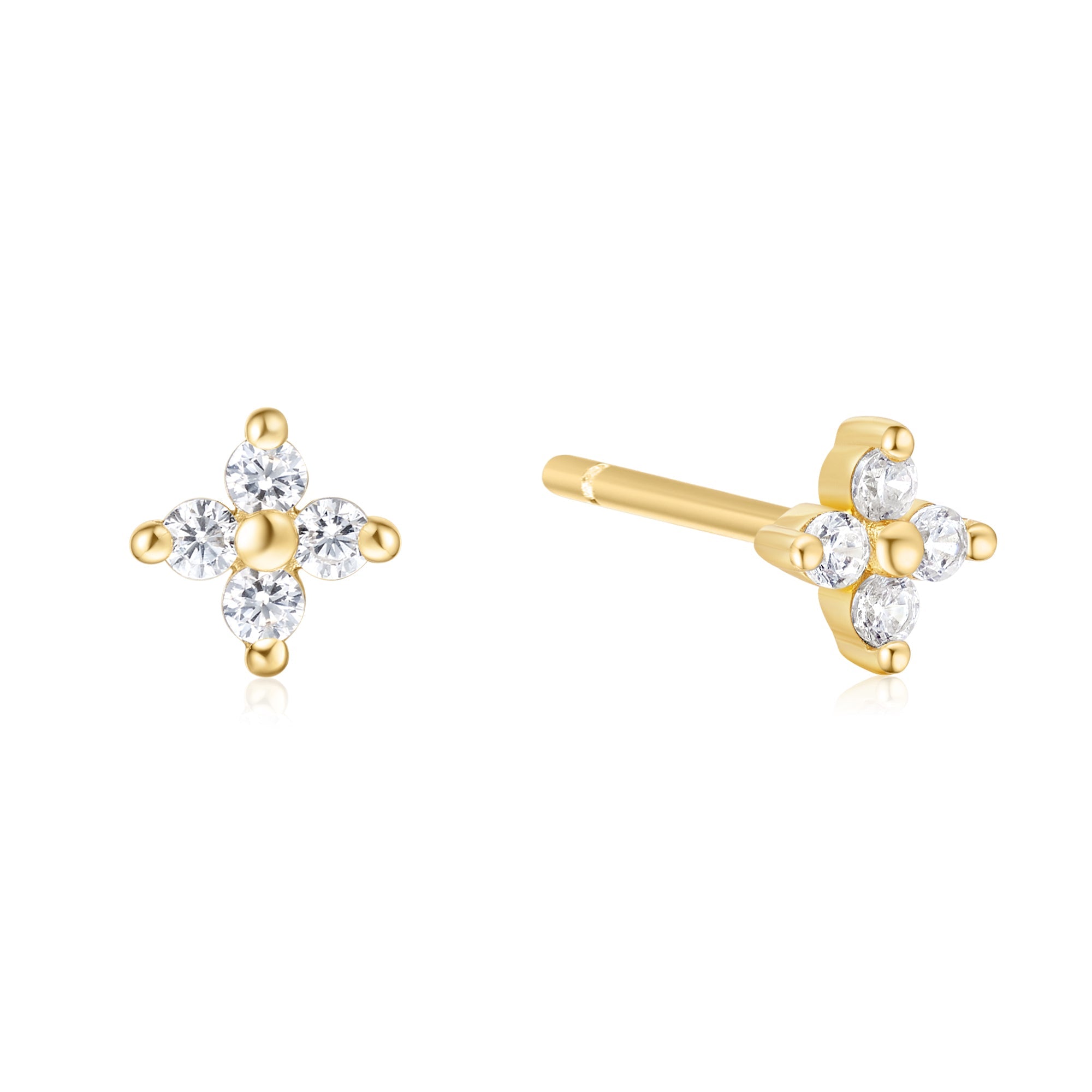 Ania Haie - Oorbellen Gold Four - Petal Studs - Luxedy