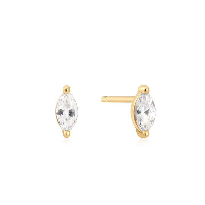 Ania Haie - Oorbellen Gold Marquise Solitaire - Luxedy