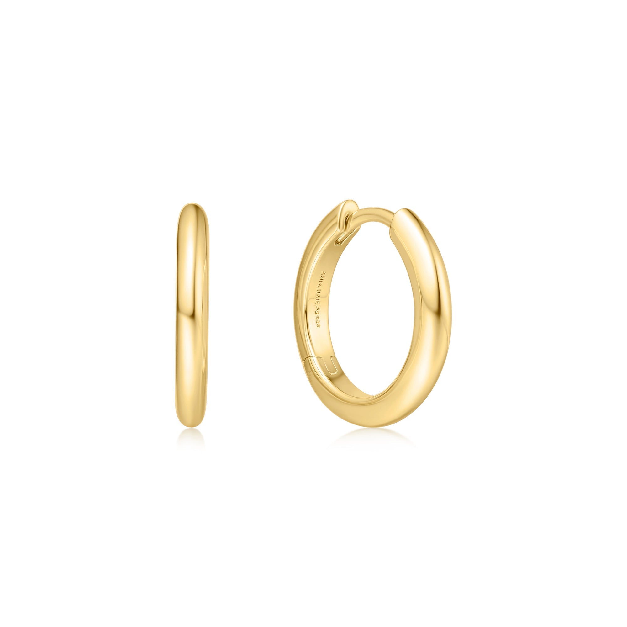 Ania Haie - Oorbellen Gold Tube Small Huggie Hoops - Luxedy