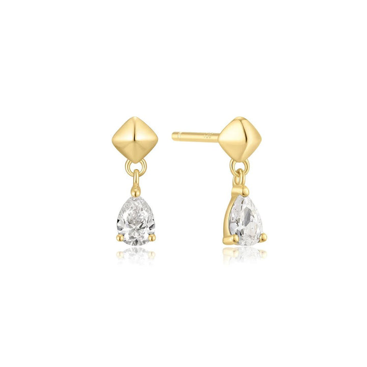 Ania Haie - Oorbellen Pyramid Dangle Gold - Luxedy