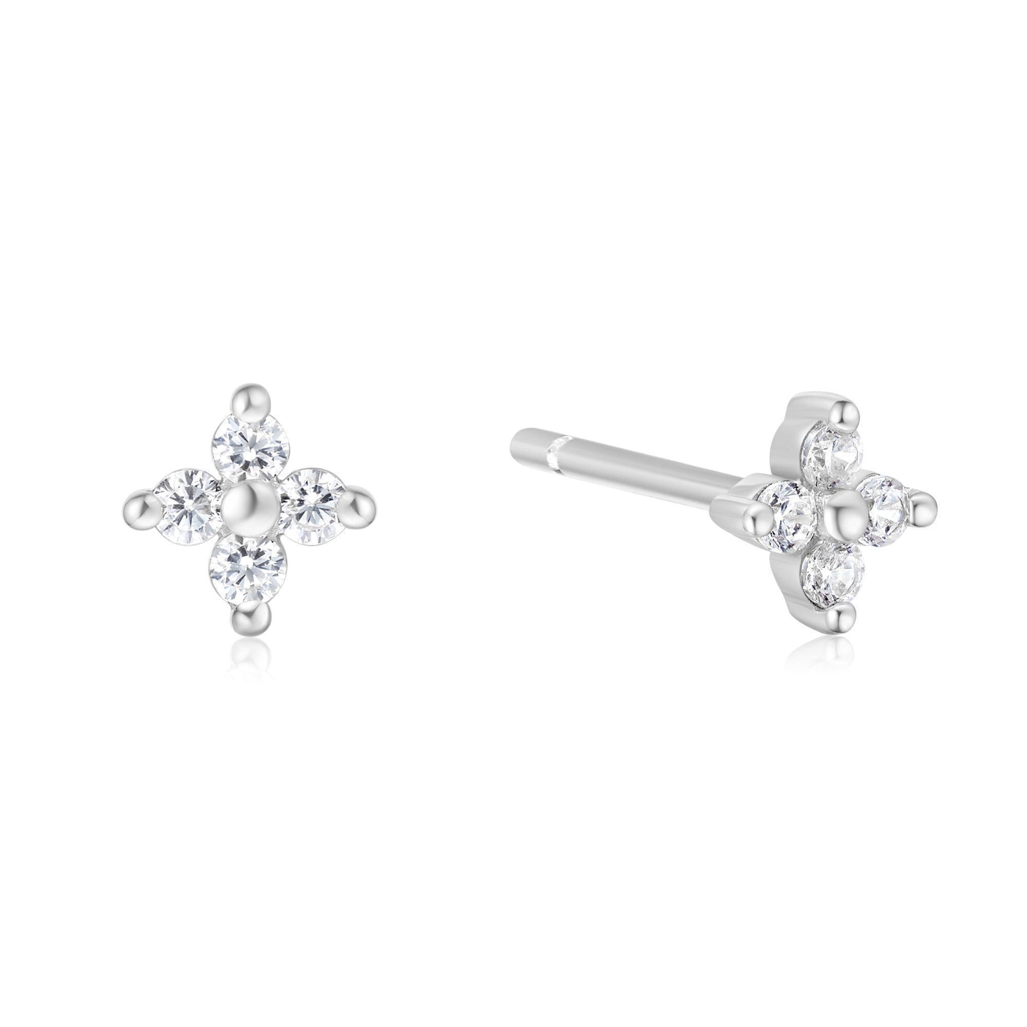 Ania Haie - Oorbellen Silver Four - Petal Studs - Luxedy