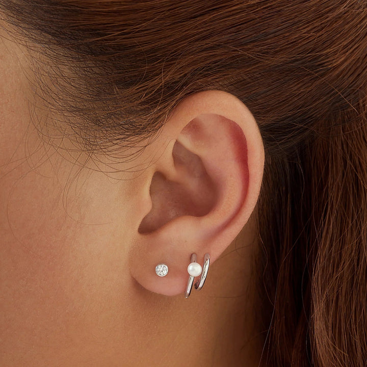 Ania Haie - Oorbellen Silver Solitaire Studs - Luxedy