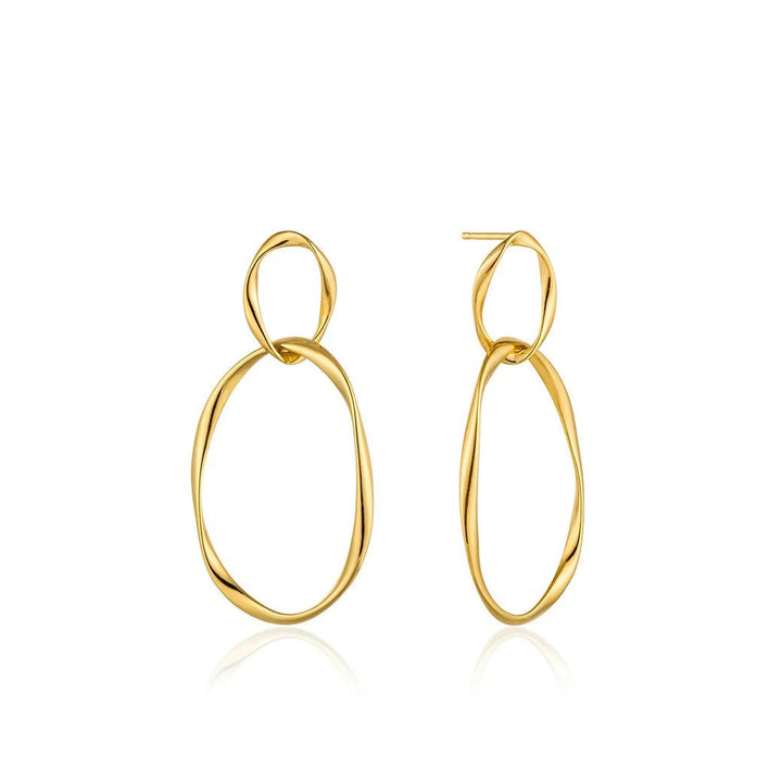 Ania Haie - Oorbellen Swirl Nexus Gold - Luxedy