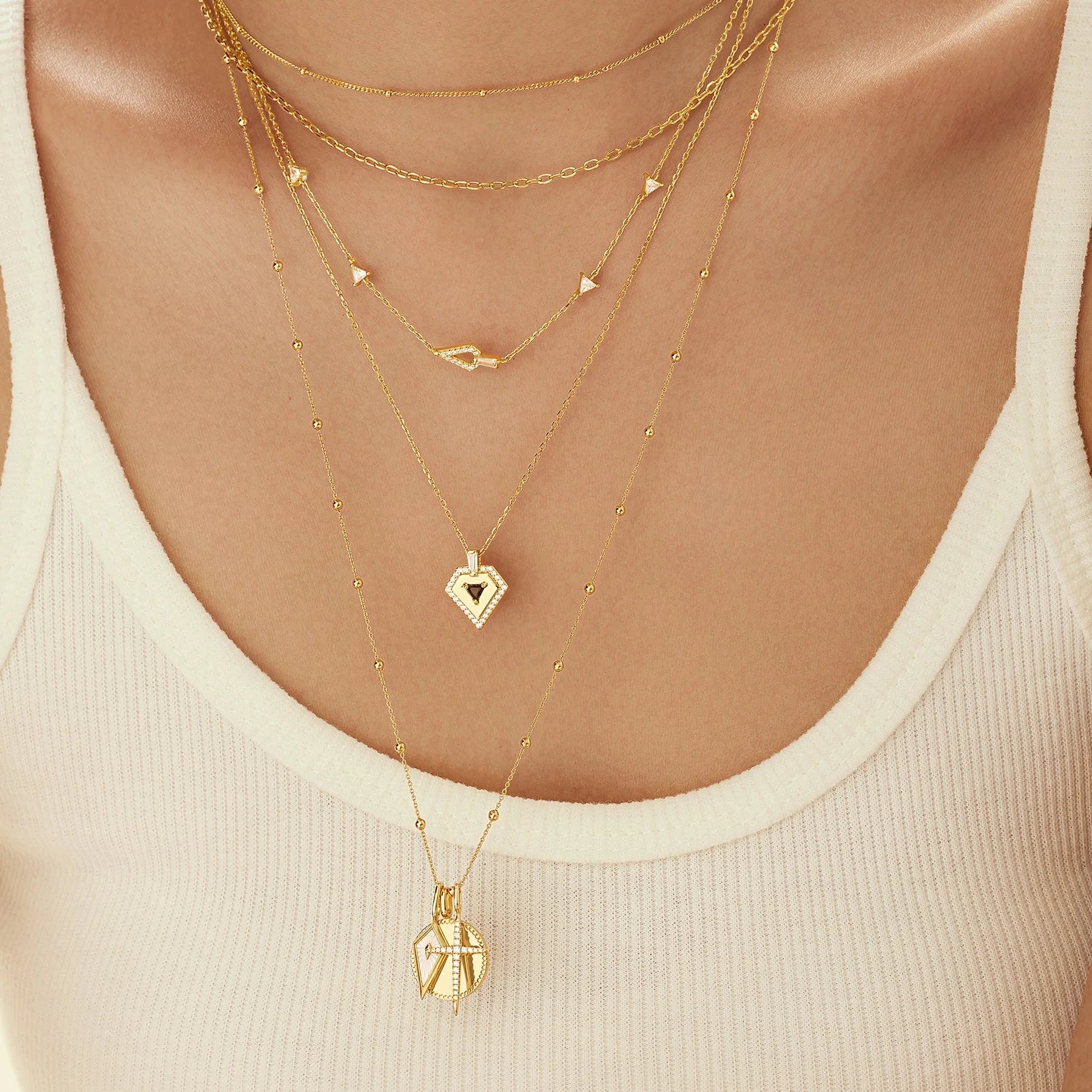 Ania Haie - POP CHARMS Bedel voor Armband of ketting - Gold Disc - Luxedy