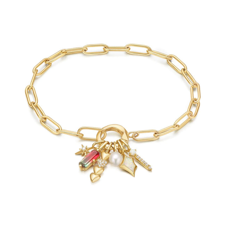 Ania Haie - POP CHARMS Bedel voor Armband of ketting - Kyoto Opal Sparkle Bar - Luxedy