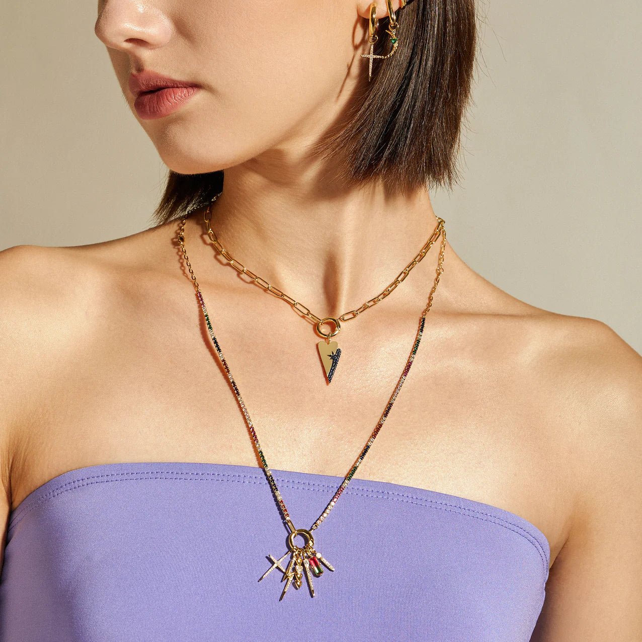 Ania Haie - POP CHARMS Bedel voor Armband of ketting - Kyoto Opal Sparkle Bar - Luxedy