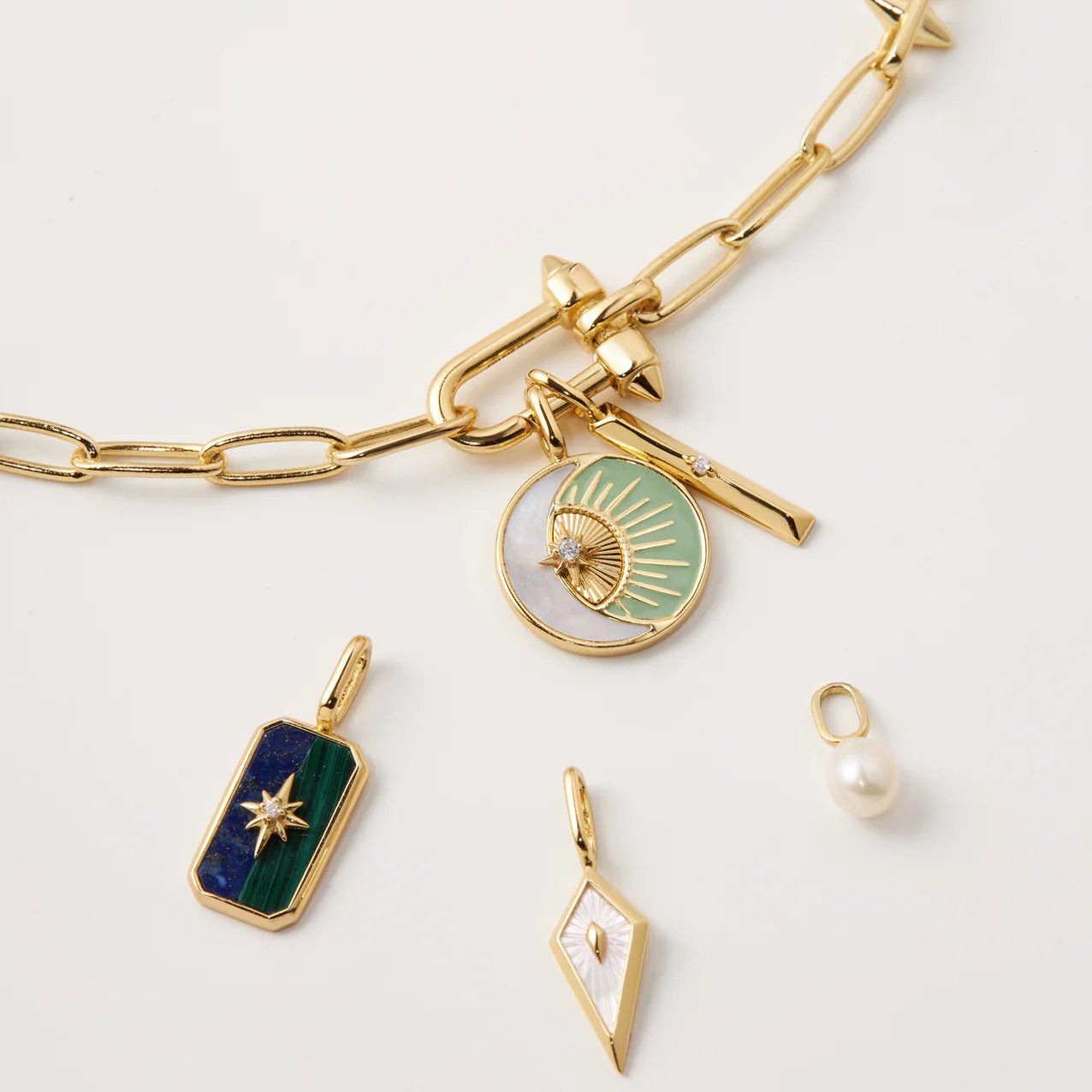 Ania Haie - POP CHARMS Bedel voor Armband of ketting - Mother of Pearl Kite - Luxedy