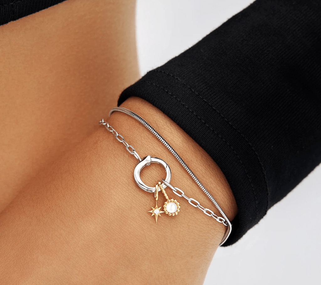 Ania Haie - POP CHARMS Bedel voor Armband of ketting - Round Beaded Bezel - Luxedy