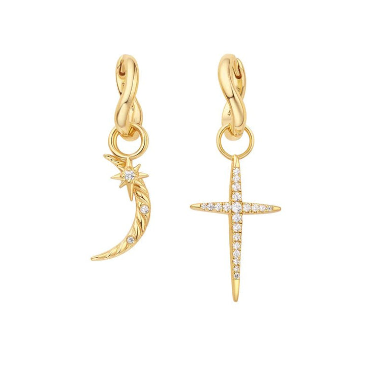 Ania Haie - POP CHARMS Bedel voor Oorbel - Cross Gold - Luxedy